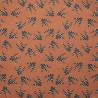 Algodón estampado SAPOTY Leonado / Negro